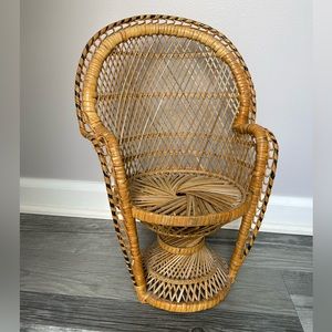Mini Rattan Peacock Chair